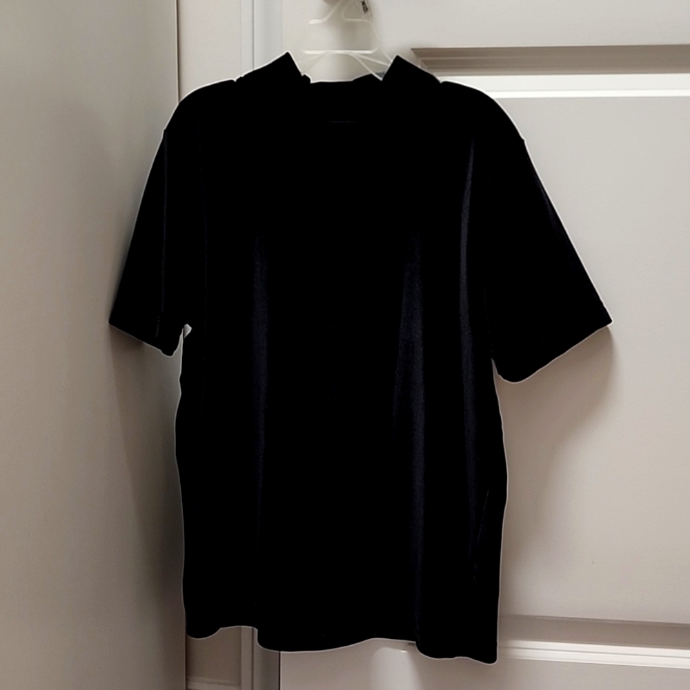Madewell velvet mock neck shirt